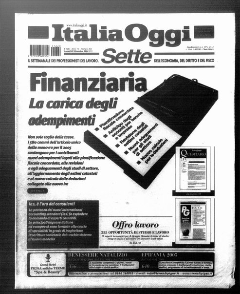 Italia oggi : quotidiano di economia finanza e politica